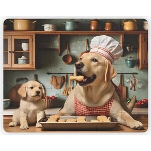 Kids' Puzzle, 30-Piece Dog & Cute Puppy Baking Fun, Family Game Night